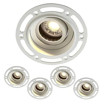 Plaster-In Trimless Downlight Gypsum Plaster Recessed Light | GU10 IP2 – LightHub Direct