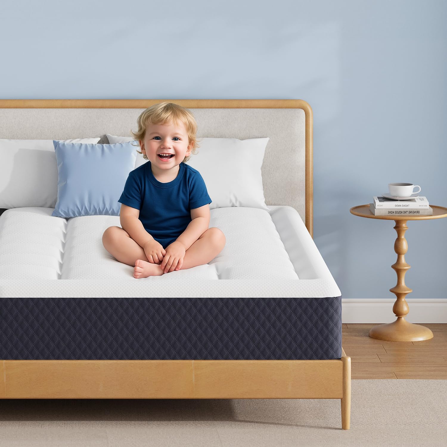 ONENICE 12 Inch King Mattress in a Box, Breathable Gel-Memory Foam Plus Pillowtop Mattress for Pressure Relief, CertiPUR-US Certified Bed in a Box, Fiberglass-Free