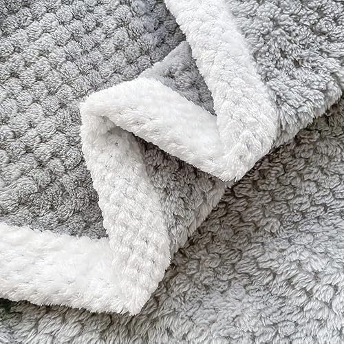 Miniatura 4 de Mantas suaves y acogedoras de vellón de felpa de punto gofre, suaves y acogedoras para sofá, tamaño individual, matrimonial, queen, manta de aire