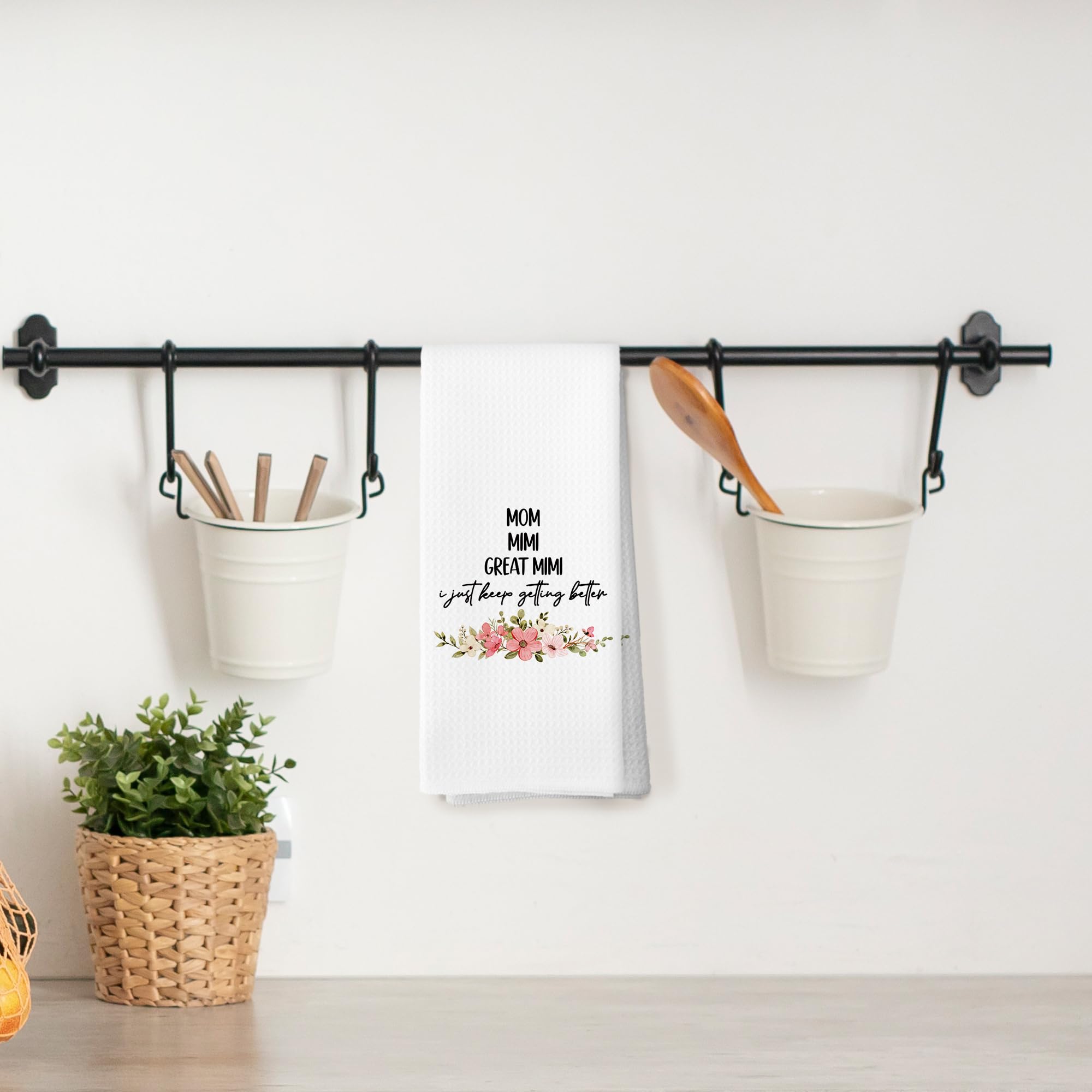 "Mimi" Kitchen Towels - 16x24 Inch Dishcloths, Gifts For Grandma, Mothers Day, Family Presents - View #7