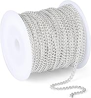 Vista 18 de Rollo de cadenas coloridas de acero inoxidable de 66 pies, acero inoxidable 304 de 0.059 pulgadas de acero inoxidable 304, cadenas trenzadas