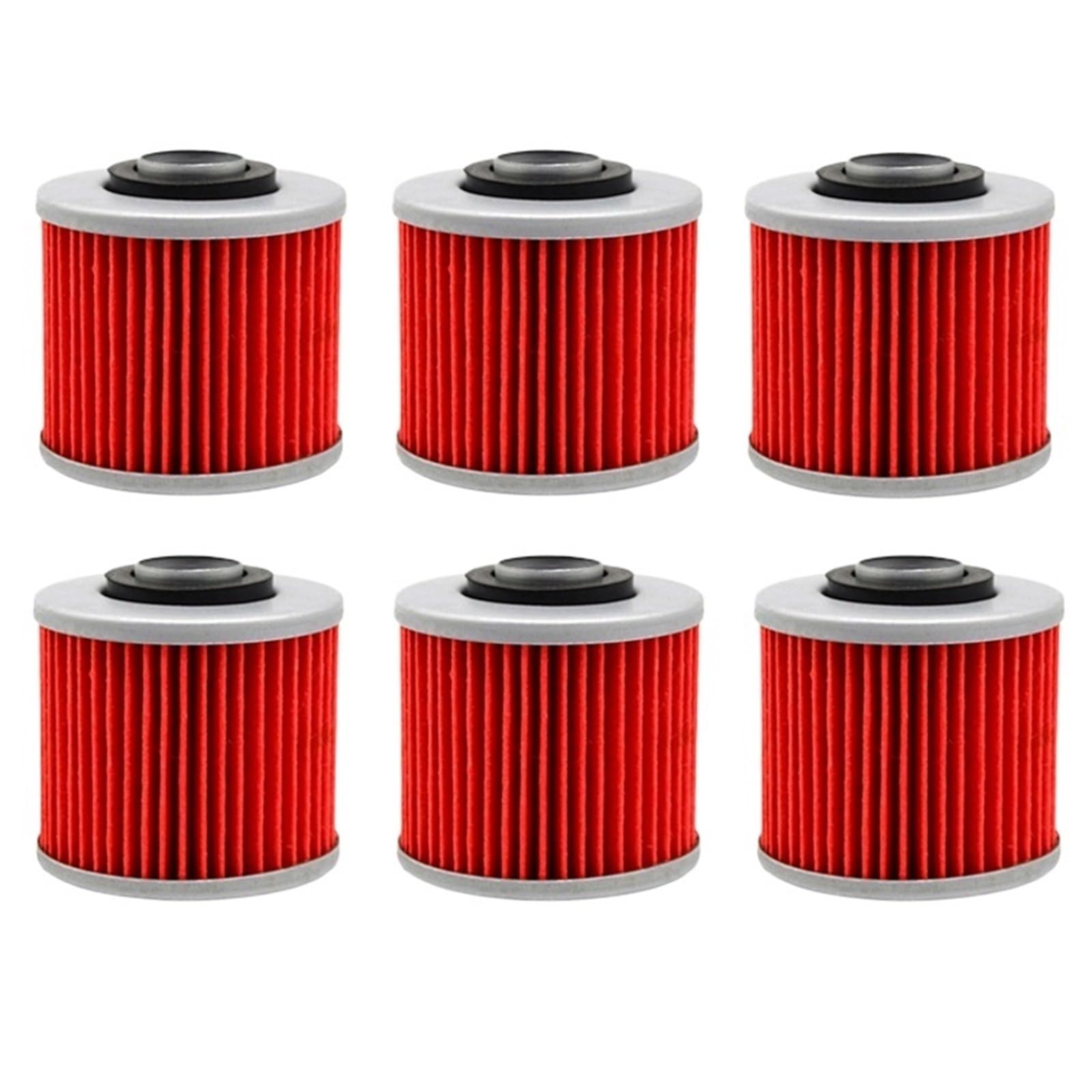 Motocyklowe Filtr Filtr oleju motocyklowego pasuje do YAMAHA XVS1100A DRAGSTAR CLASSIC XVS250 XVS400 XVS650A YFM600 GRIZZLY XVS1100 Motocyklowe filtry oleju(6 Pieces)