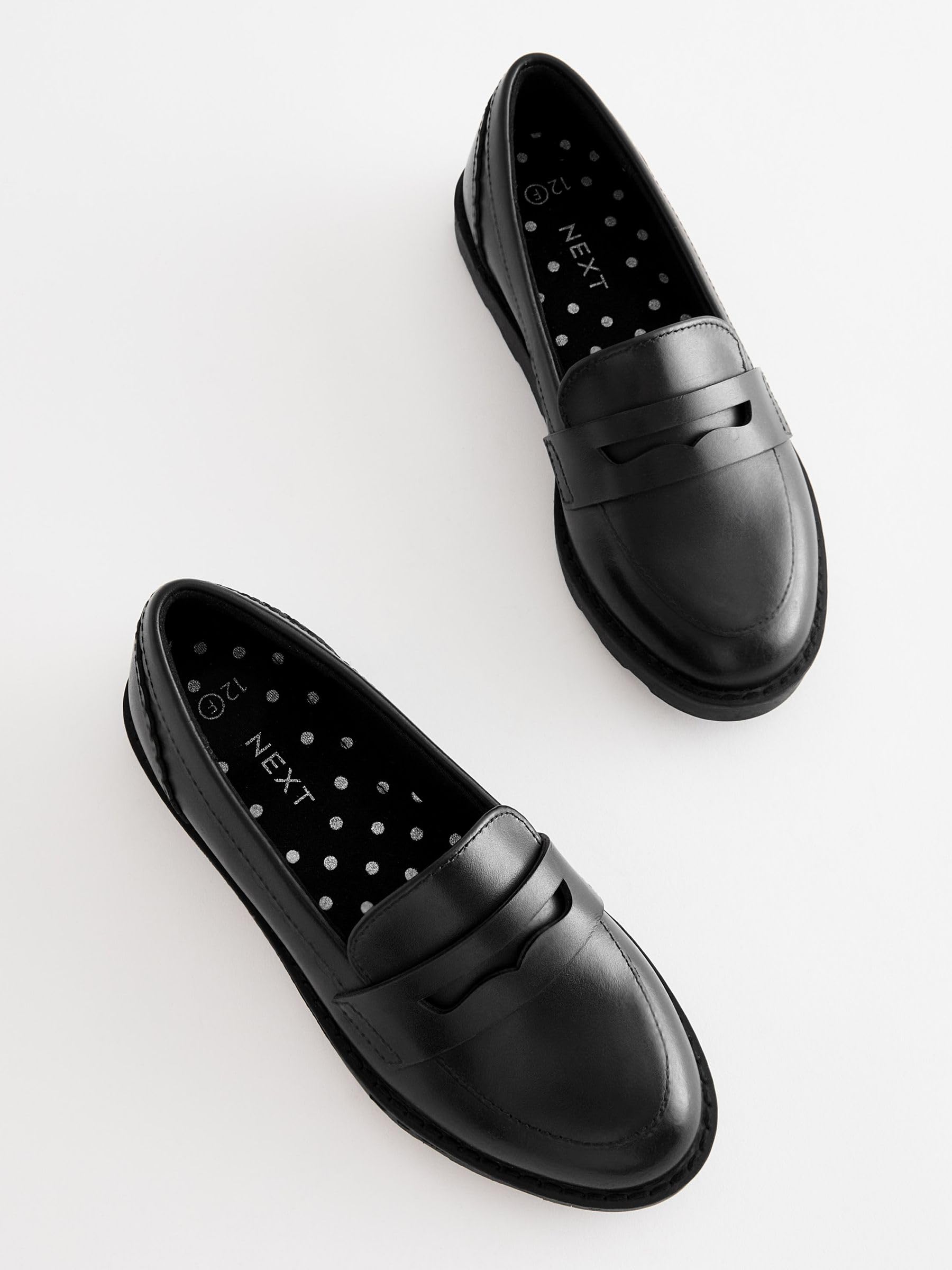 NEXT Fille Mocassins d'école en Cuir
