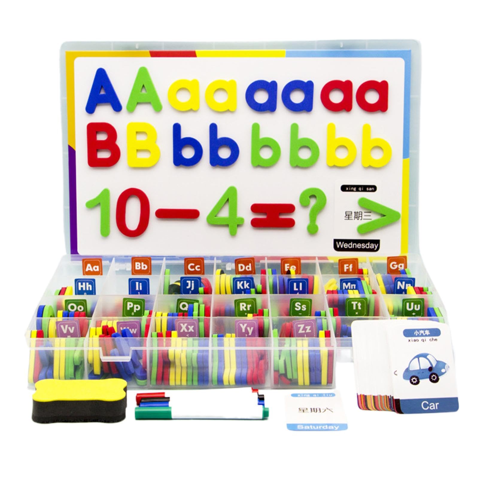 Magneti alfabetici, numeri magnetici, calamita colorata , numeri, adesivi magnetici, set di giocattoli colorati per l'apprendimento educativo, set di lettere magnetiche con numeri per scrivere | adesivi magnetici, set di giocattoli colorati per l'apprendi