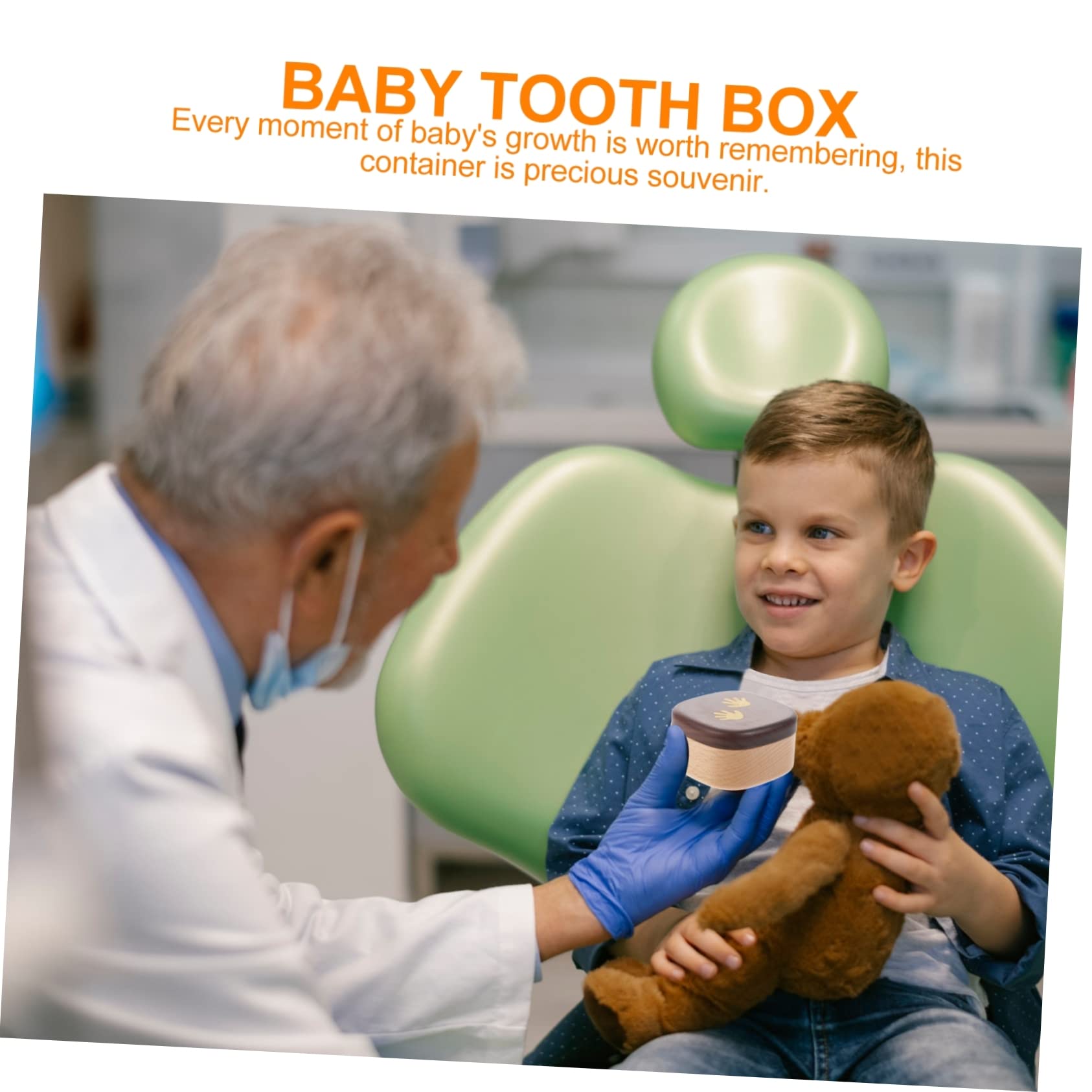 VICASKY 2piezas Caja De Recuerdos De Dientes De Caja De Almacenamiento Para Primeros Dientes Souvenir Infantil Personalizado Para Capturar Momentos Especiales