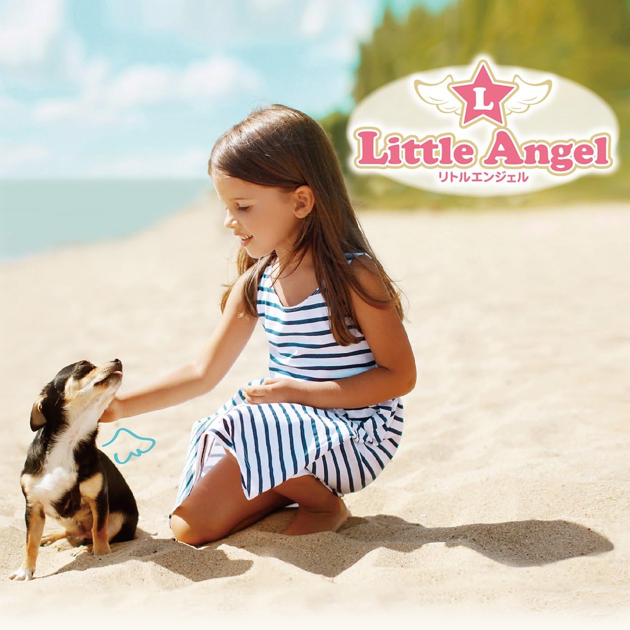 Petio Little Angel Love Dog Collar Blue for Small Dogs, Size S