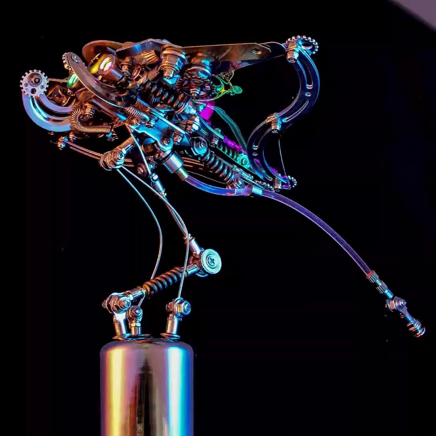Puzzle metalowe 3D dla dorosłych, zestaw modeli do składania mechanicznych ryb, zabawny montaż dekoracji wnętrz DIY, pomysły dla dorosłych jako prezenty dekoracje do domowego biura 422 szt.