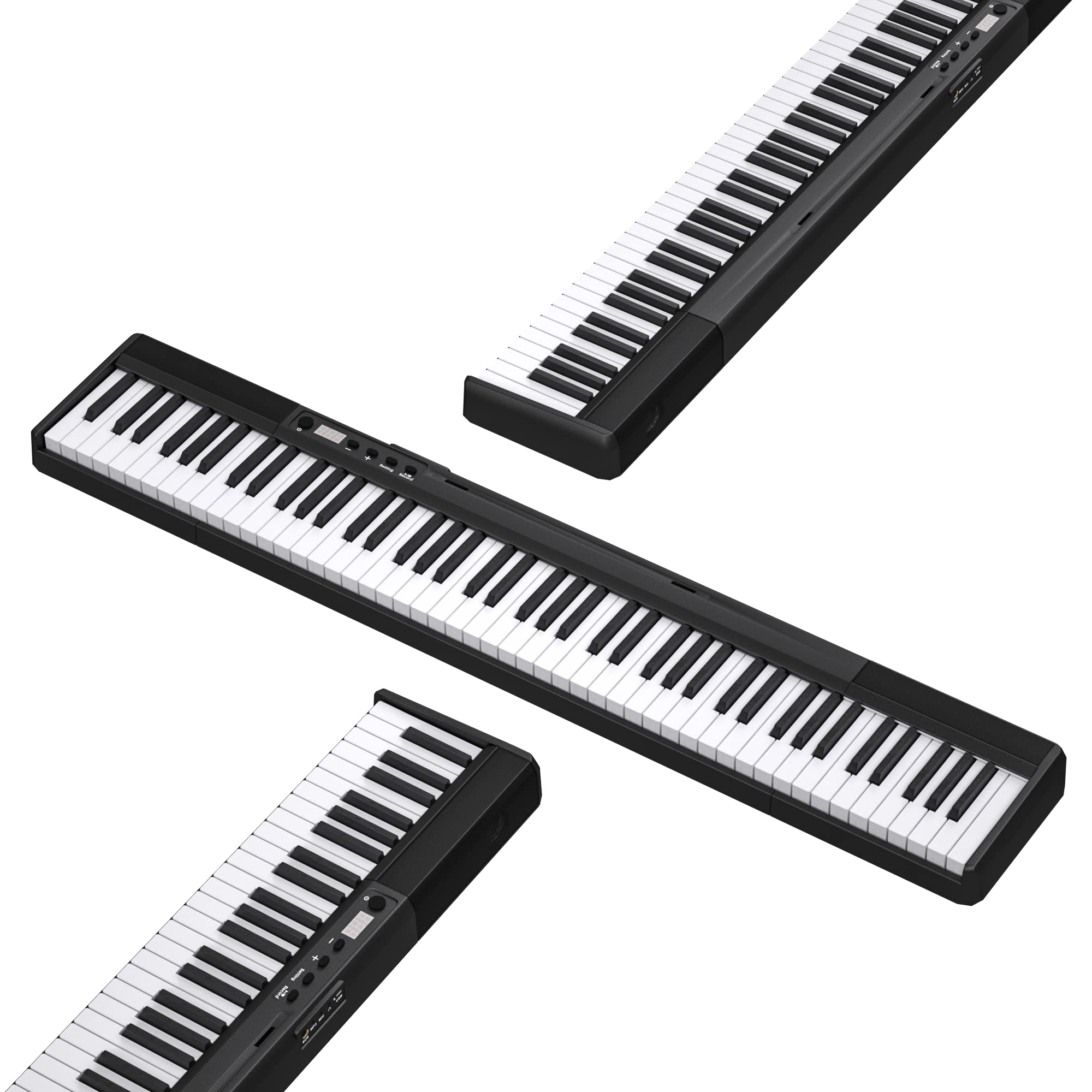 Longeye Piano Keyboard 88 Keys Compact Digital Piano for Beginners with