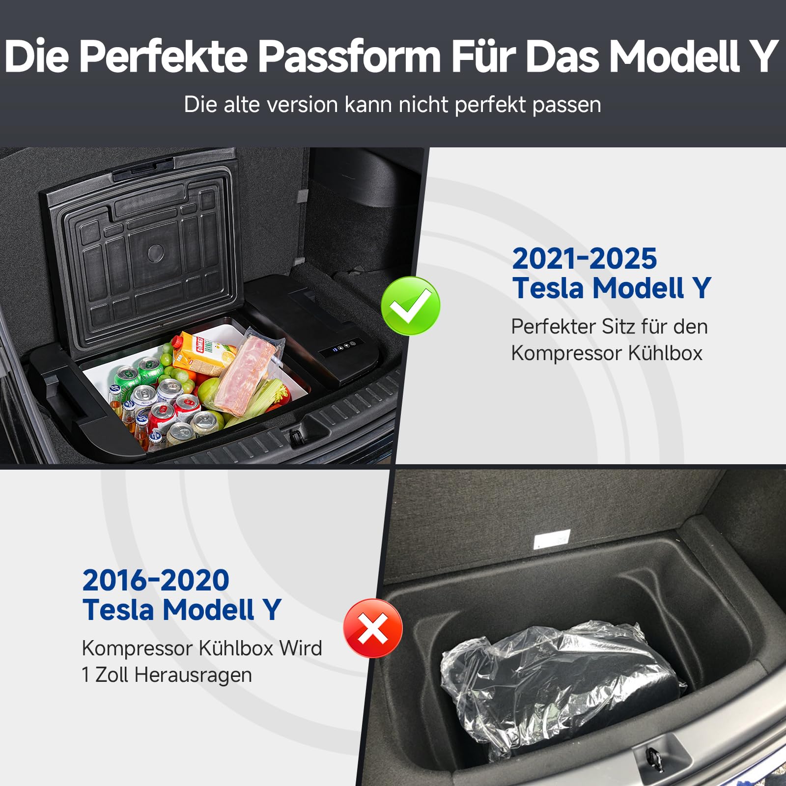 AAOBOSI Kompressor Kühlbox 35L 12V bis -20°C App-Steuerung Tragbar Anti-Shake für Outdoor Reisen Camping