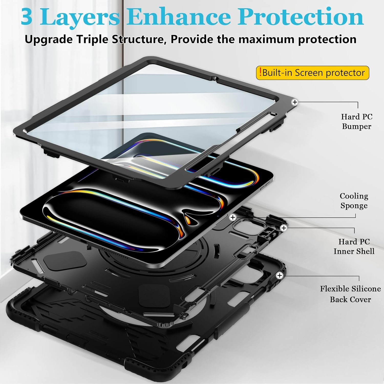 Miesherk Stock - Funda para iPad Pro de 13 pulgadas 2024: grado mi