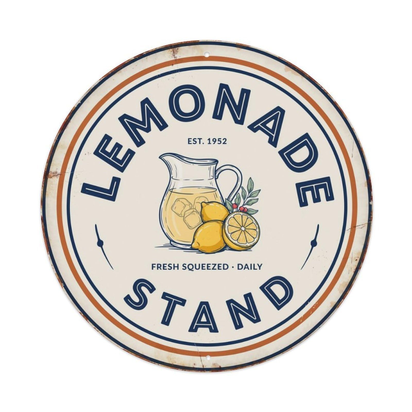 Lemonade Stand Retro Soda Metal Tin Sign Plaque