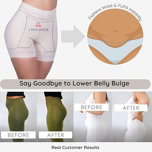 Vista 7 de Siluet 1429 Pantalones cortos moldeadores para levantamiento de glúteos