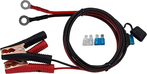 Miniatura 8 de CUZEC Cable de extensión de 16 AWG con abrazadera de batería de 12 V24 V clip de batería para inversor de alta potencia y más (13.1 pies de largo)