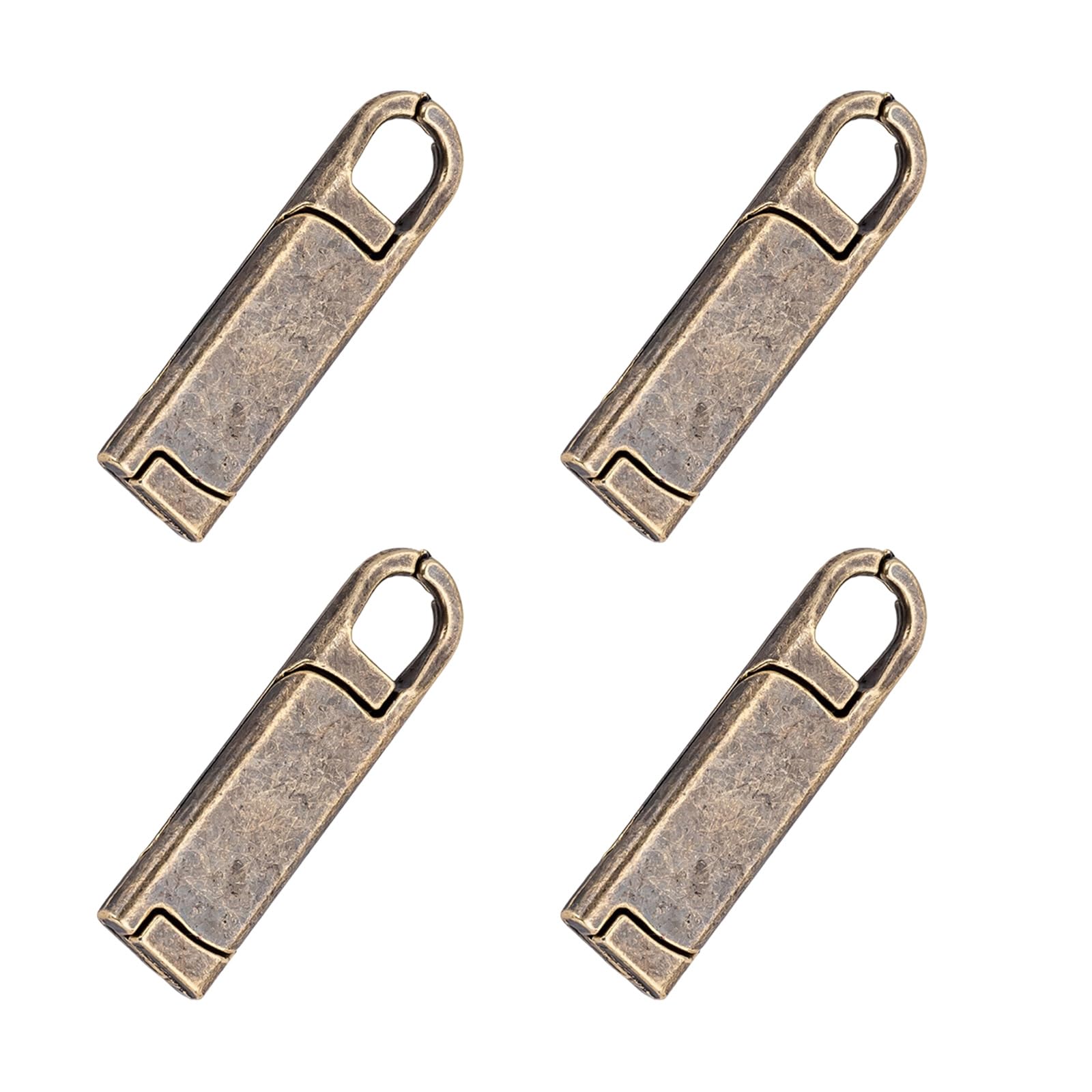 HUANGING 4Pcs Zippers Puller Replacements Detachable Zippers Puller Sliders for Clothing Luggage Purse Jeans Boot Backpacks Tents Slider Replacement