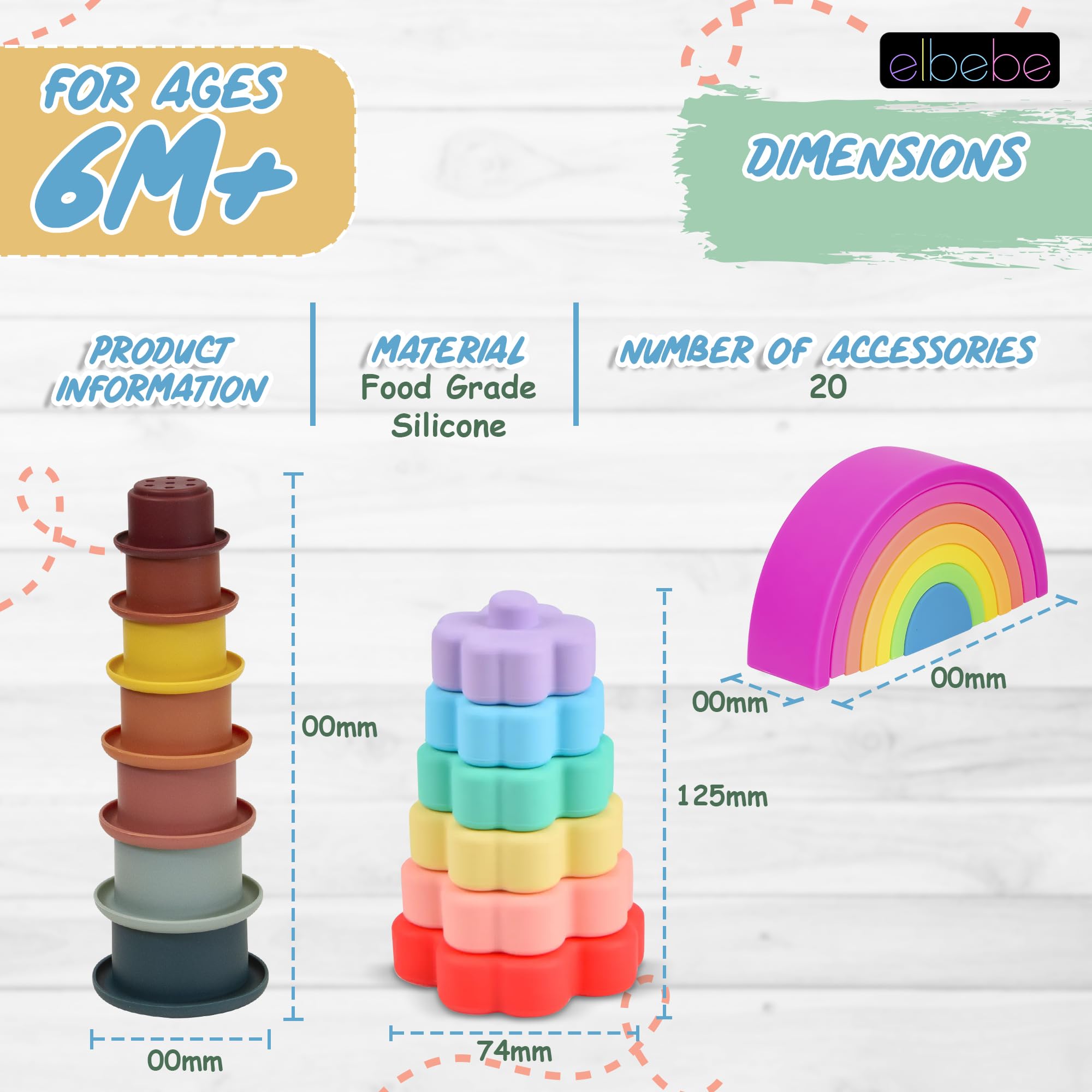 Aazon.co: Baby Toys 6 To 12 Onths, 5 In 1 Ontessori Toys For 1 Year - View #8