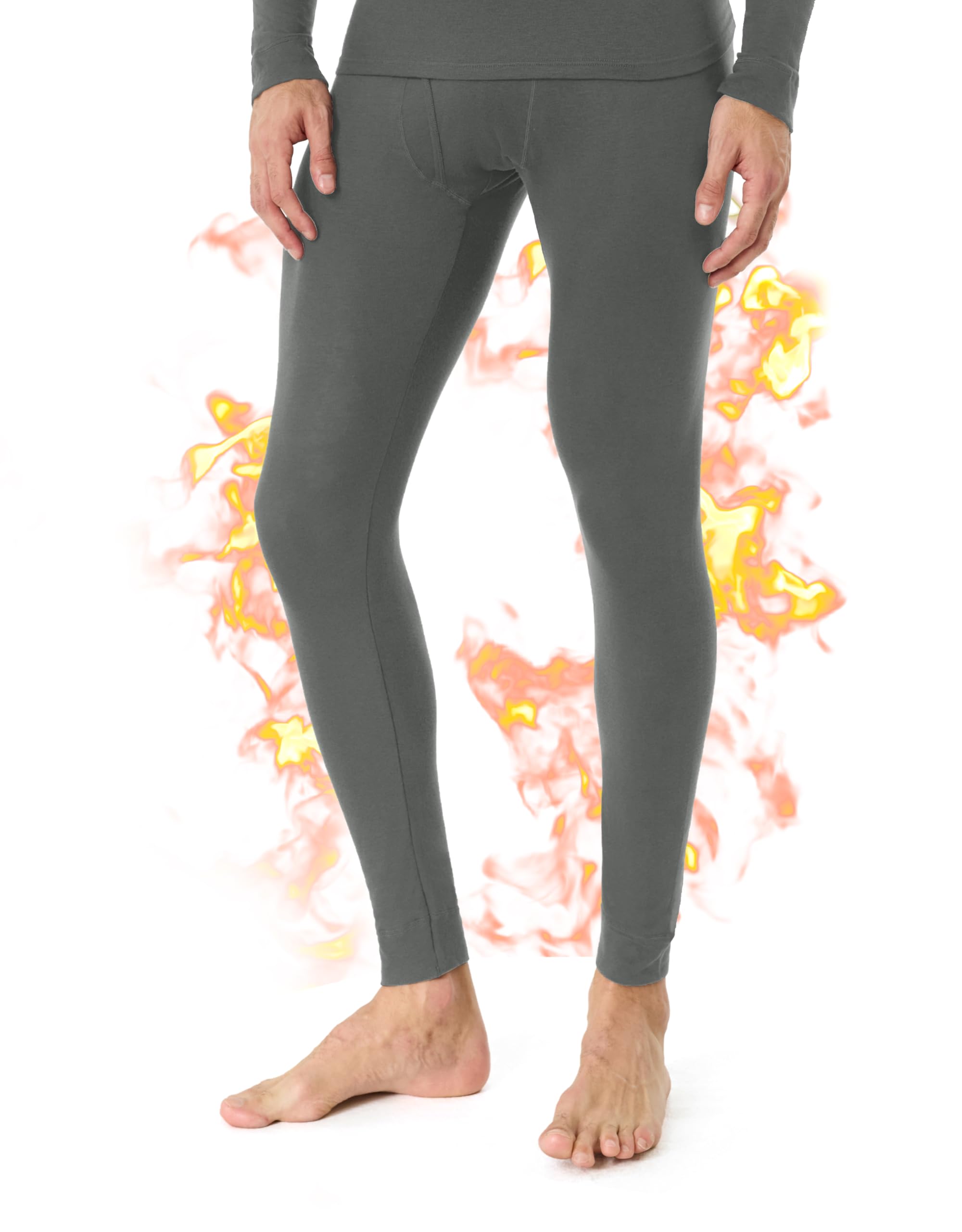 Merino Wool Base Layer Mens Bottom Pants,100% Wool Long Johns for Men,Heavyweight Midweight Thermal Underwear (S-2XL)