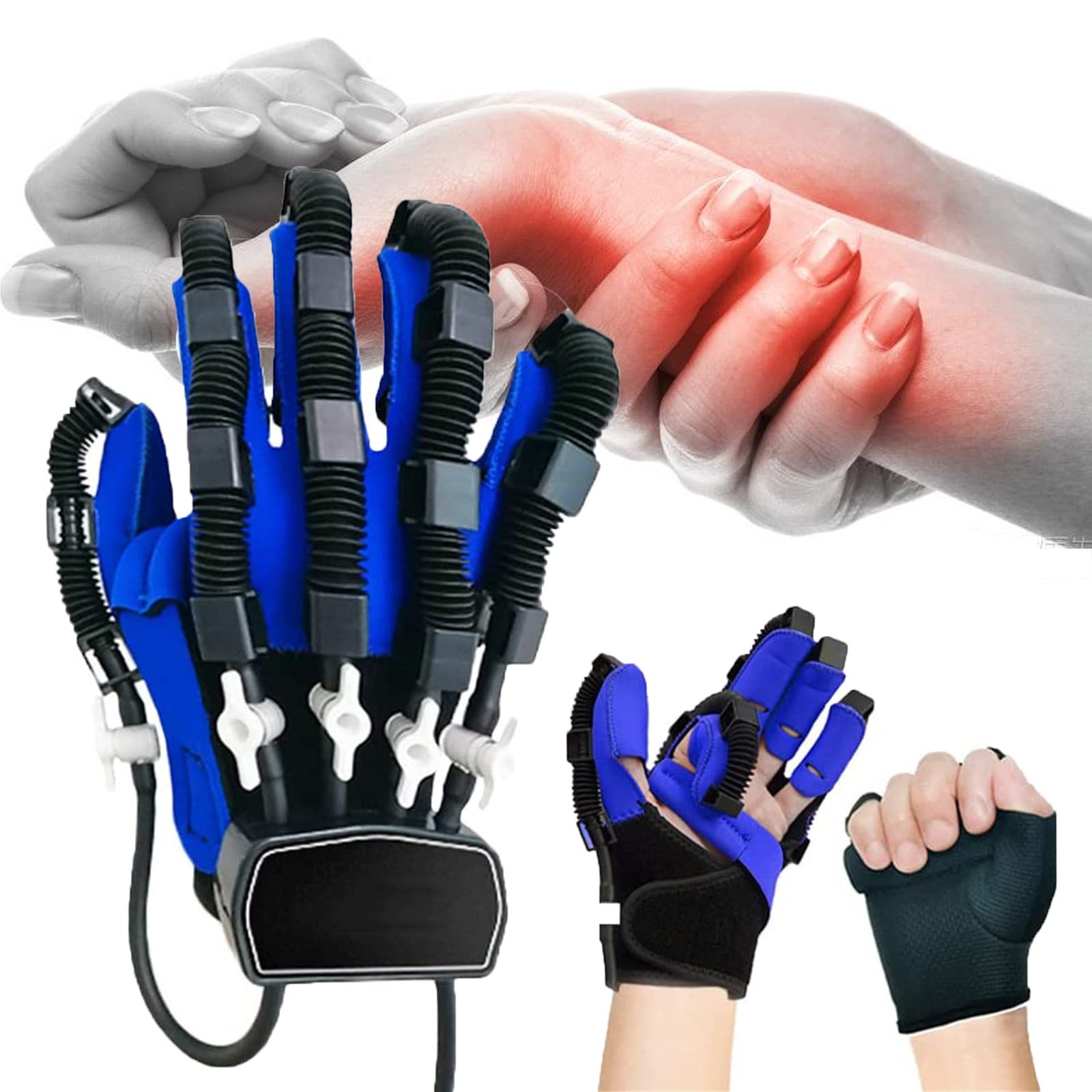 Rękawice rehabilitacyjne do robotów, sprzęt wspomagający trening rehabilitacyjny do przywracania funkcji dłoni,righthand-XL