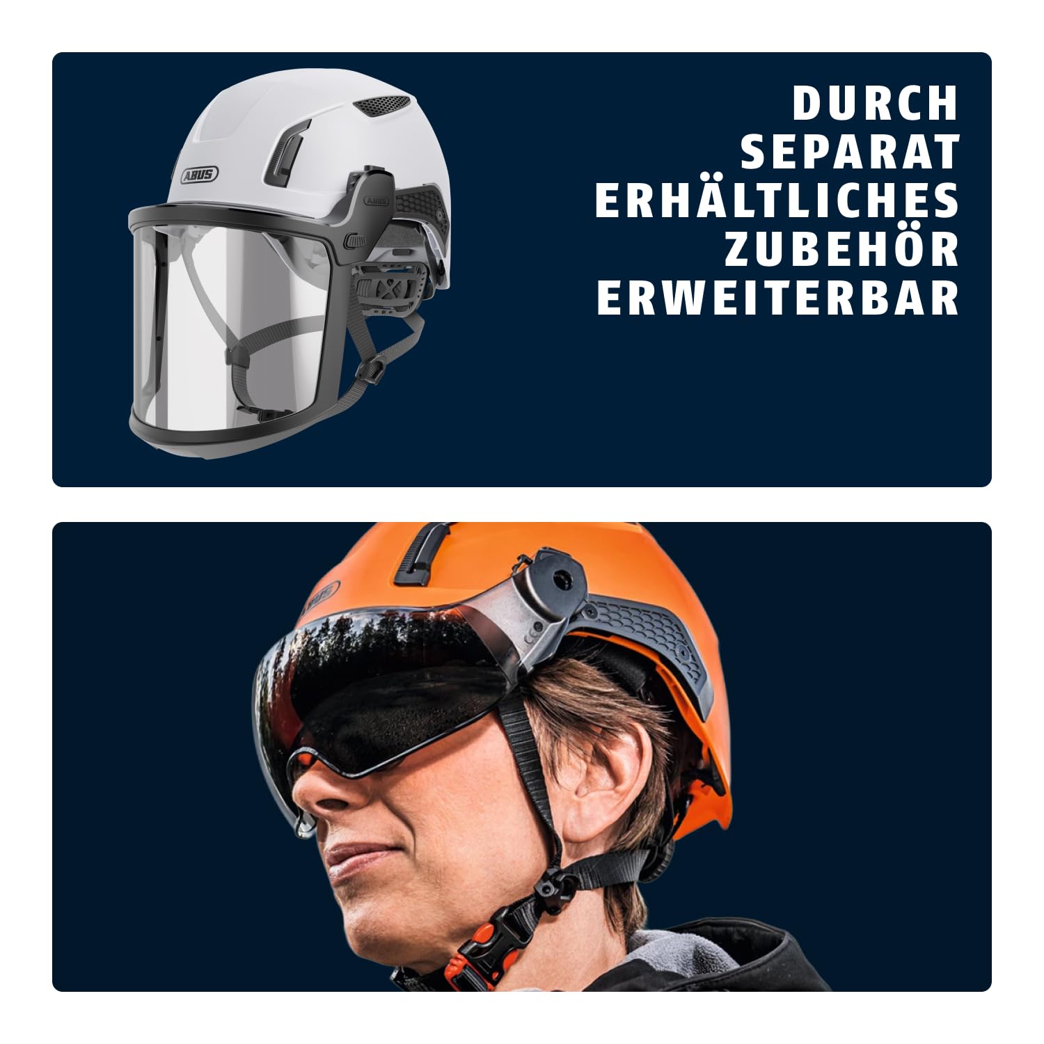 ABUS Industrieschutzhelm Spector-E - elektrisch isolierender Bauhelm nach EN 397 und EN 50365 - auch geeignet für Arbeiten an Niederspannungsanlagen - kompatibel mit Zubehör - weiß