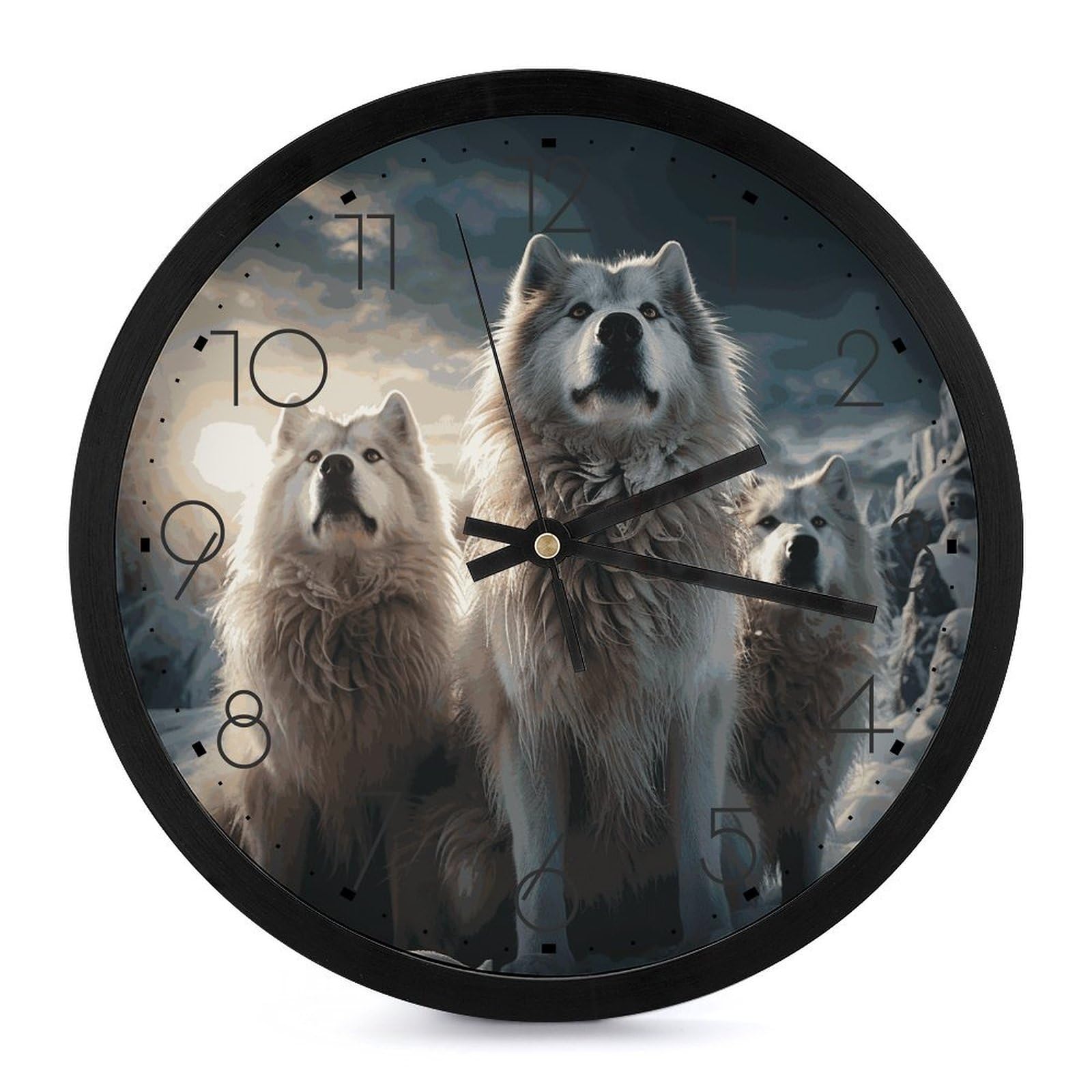 Horloge murale silencieuse sans tic-tac mécanisme quartz fluide 25 cm