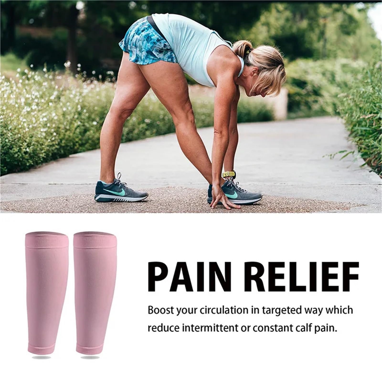 1 paio/5 paia di calze a compressione for il supporto del polpaccio da uomo e da donna, calze for le gambe da corsa, sport all'aria aperta, maratona Adatto Per La Corsa a Lunga Distanza, Fitness(5sets
