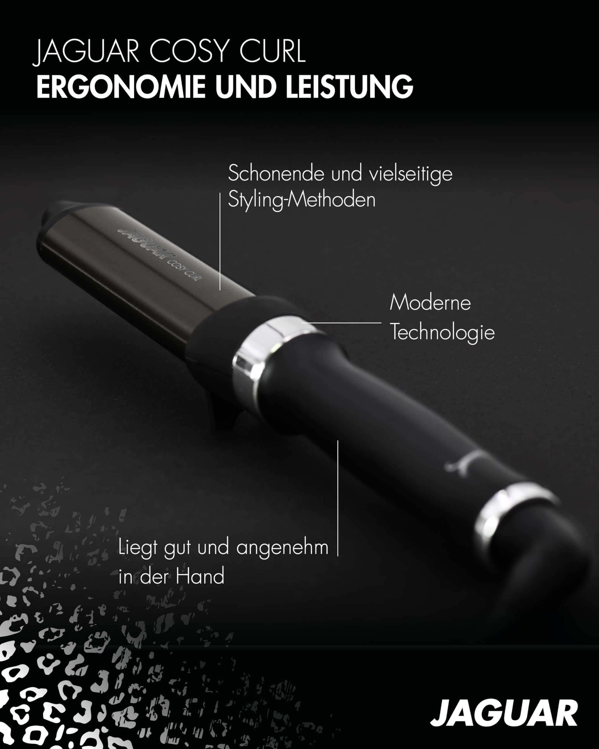 JAGUAR Lockenstab COSY CURL | Ovaler Curler | Keramik-Turmalin-Beschichtung