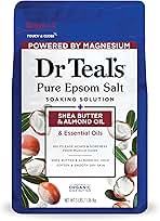 Dr Teal's Epsom Salt Magnesium Soak, Soften & Moisturize with Shea Butter & Almond Oil, 3 lbs