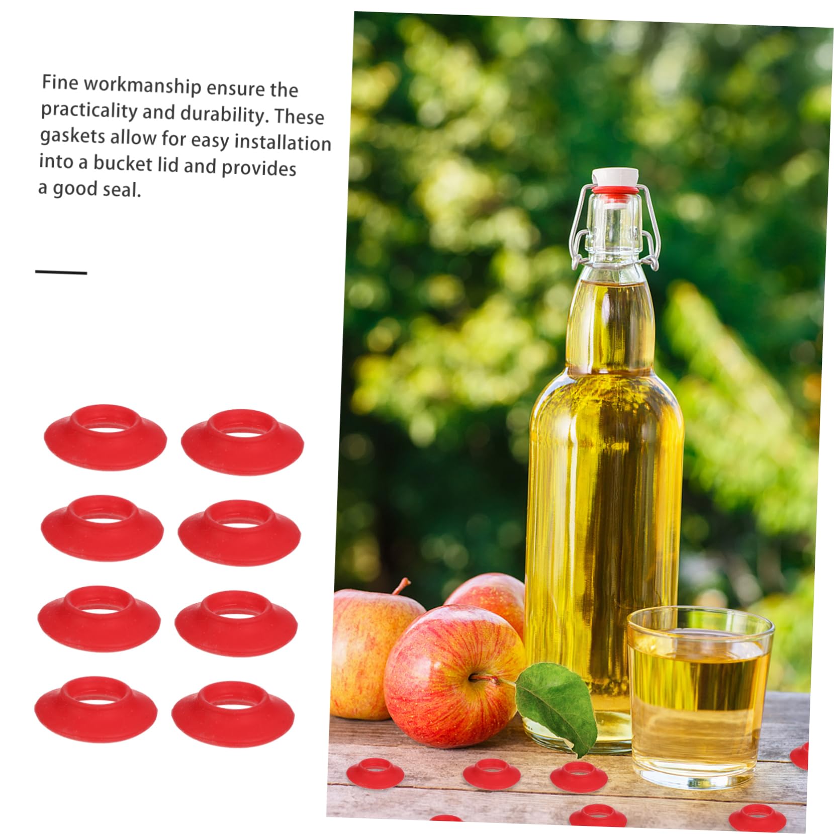 OFFSCH 24Pcs Sealing Gaskets for Beer and Soda Bottles Replacement Washers for Leak Seal Fermenting and Bottling Applications Fits Standard Bottle