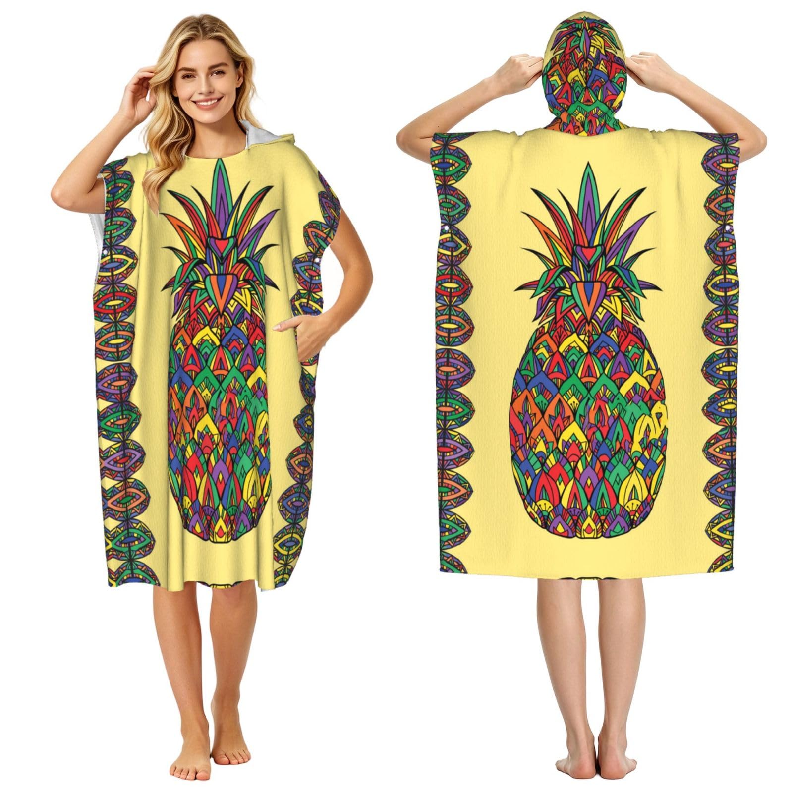 Poncho à capuche pour piscine et plage, le vêtement de change parfait pour rester au sec