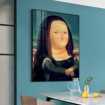 Amazon モナリザ アートパネル おもしろ キャラクター 人物画像 レトロ ポスターシー アートフレーム キャンバス パネル絵 お部屋を飾る 壁アート 現代 防水性 ダイニング お正月 新生活 店舗 新築祝い 額付き 可愛い モダン ウォールステッカー オンライン通販