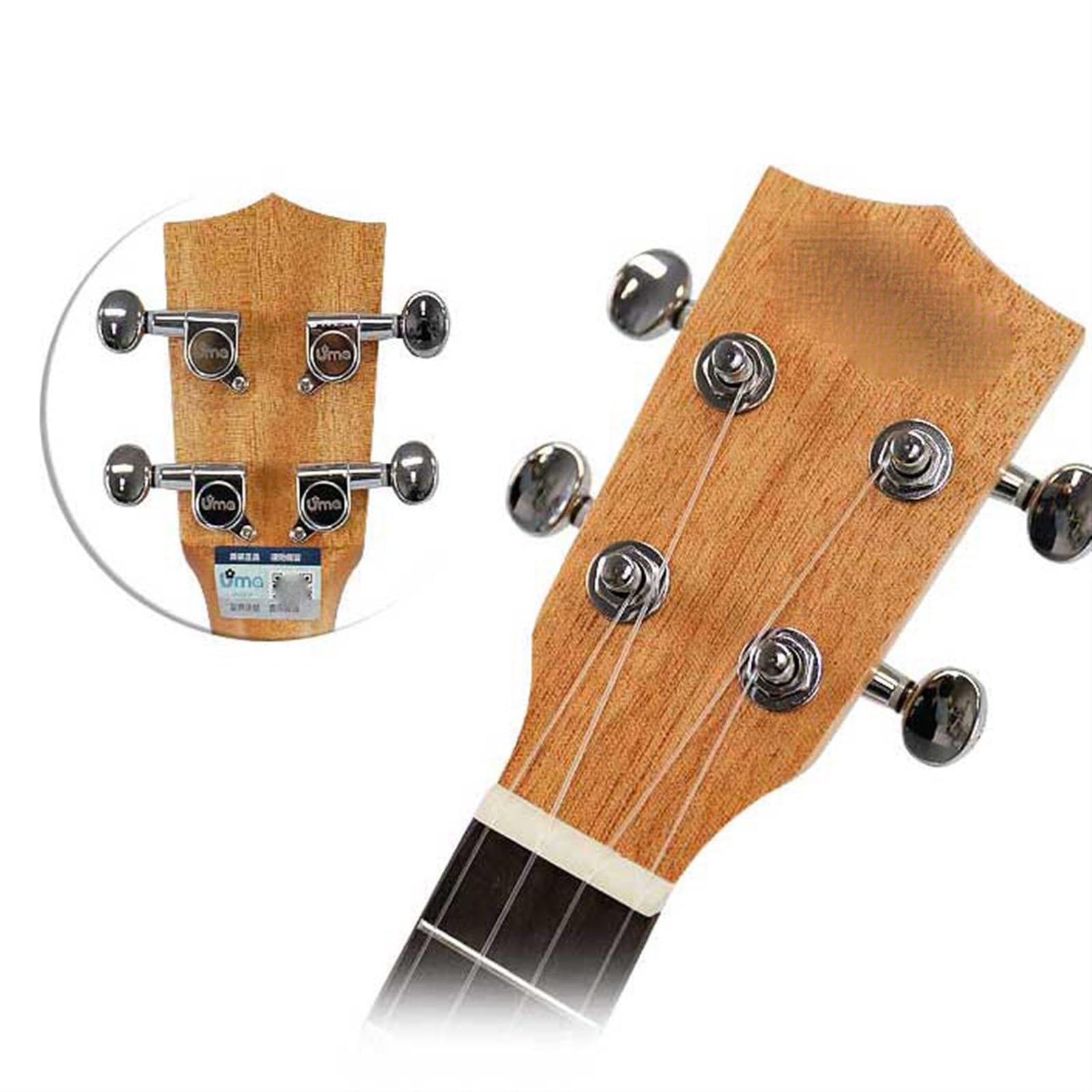 Ukelele Hawaiano De Cuatro Cuerdas De Caoba Para Principiantes(21 inch)