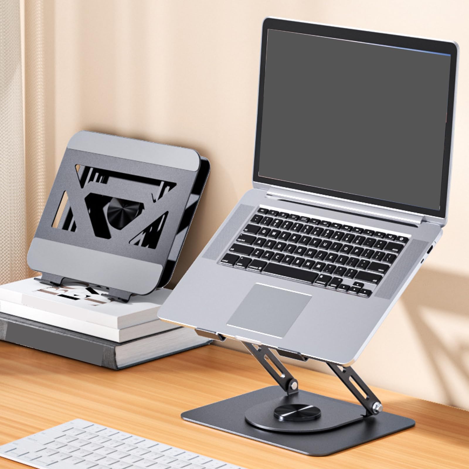 Supporto per laptop Supporto girevole a 360 gradi Staffa da tavolo pieghevole portatile per tablet Supporto da tavolo Supporto regolabile Dissipazione del calore