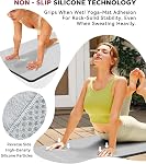 HAPBEAR Hot Serviette de yoga - Serviette de tapis de yoga non glissade avec poignée, serviette en microfibre super-absorbante et douce pour le yoga chaud, Pilates et fitness