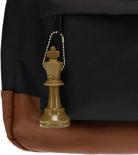 Miniatura 4 de WE Games Juego de llavero a granel, 17 piezas de ajedrez de plástico negro con cadena, llavero, lindos accesorios de llavero, llavero para hombres,