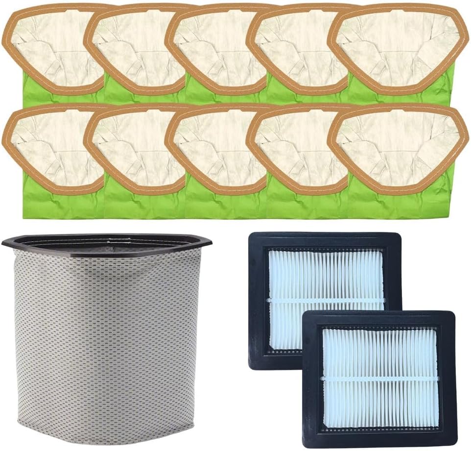 6QT Kit for PROTEAM Vacuum for Super for Coach Pro 6, for ProVac FS 6, for GoFree for Flex Pro II Vacuum Parts Canister Filters Replacement