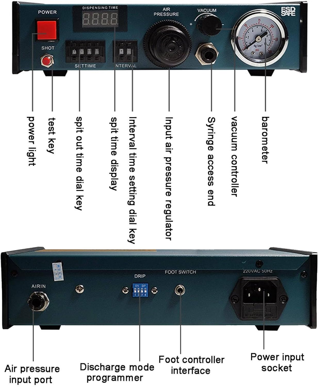 Dispensing Machine, Digital Liquid Adhesive Dispenser, semi-Automatic/Manual, Electronic Component Digital Liquid Adhesive Dispenser