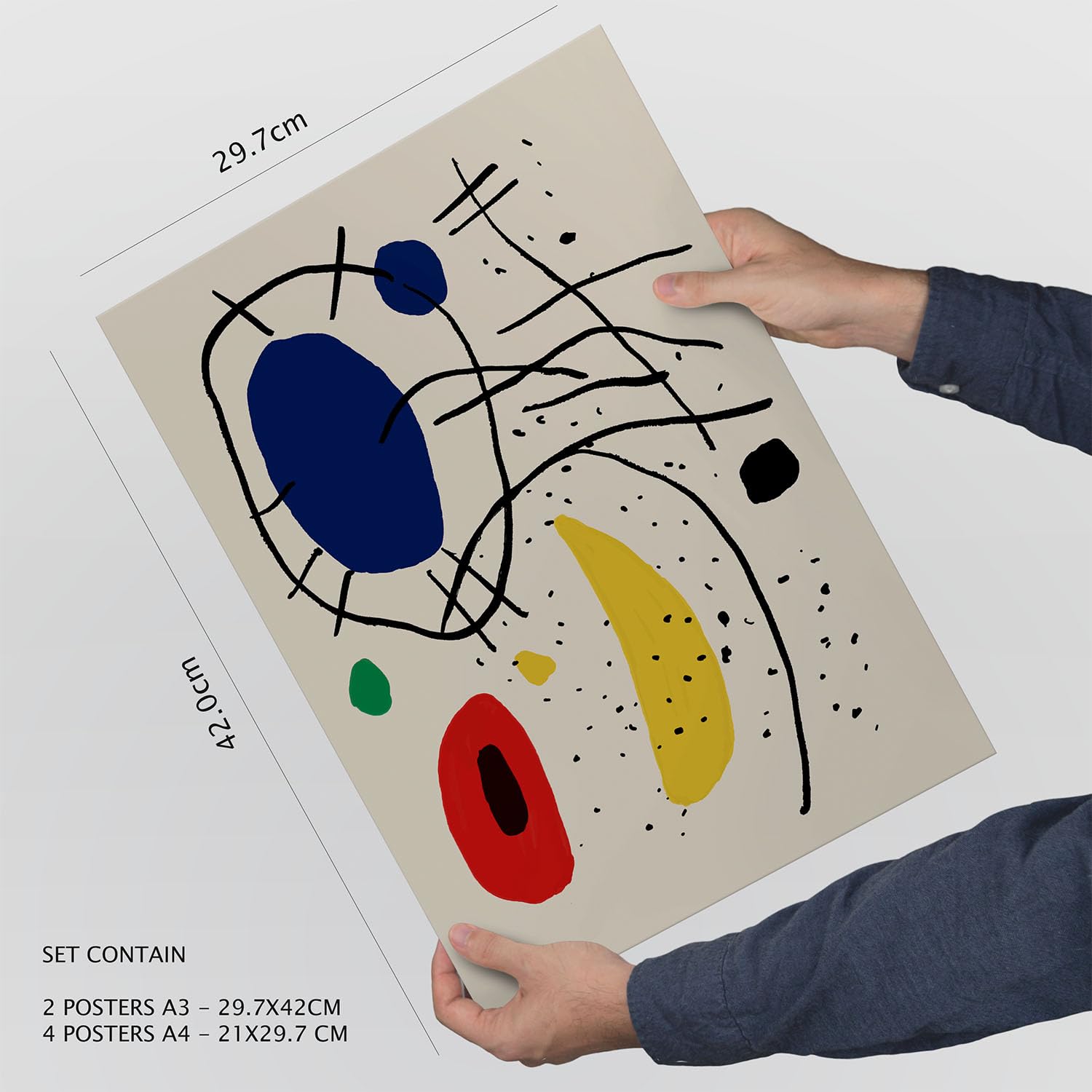 Nacnic Set of 6 Abstract Picasso Marisse inso Posters. In Mix sets Decorative Prints for your living room bedroom - Image 4