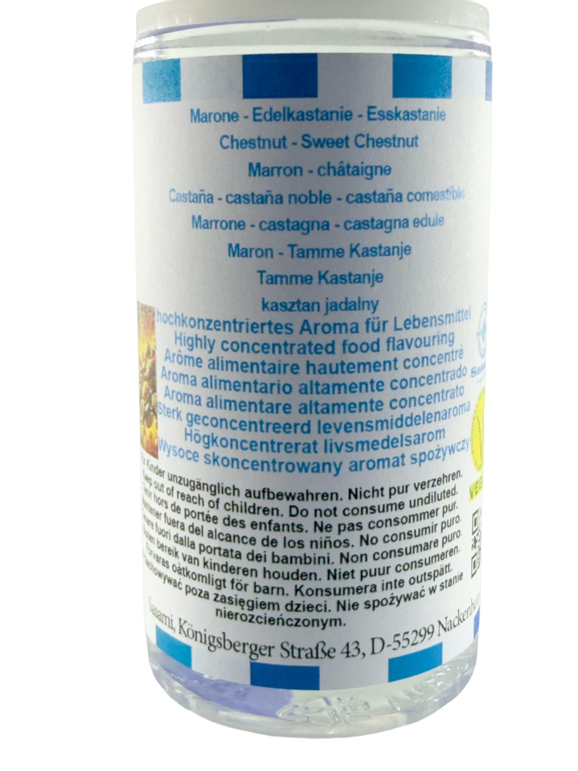 Marone - Edelkastanie - Esskastanie Aroma Konzentrat - Vegan - Sasami - 100ml