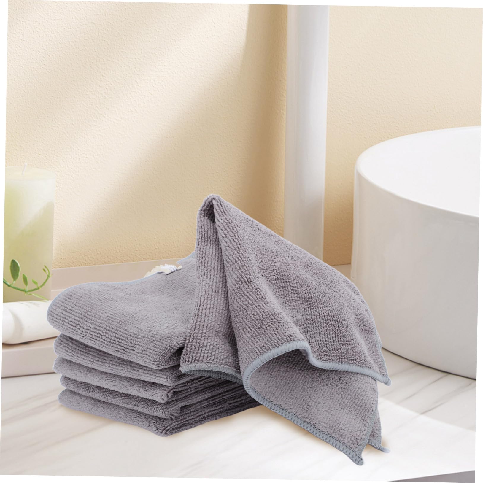 Gatuida 48pièces Serviettes Microfibre Ultra-absorbantes Chiffons Multifonctionnels pour Nettoyage De Voiture Séchage Et Entretien Ménager