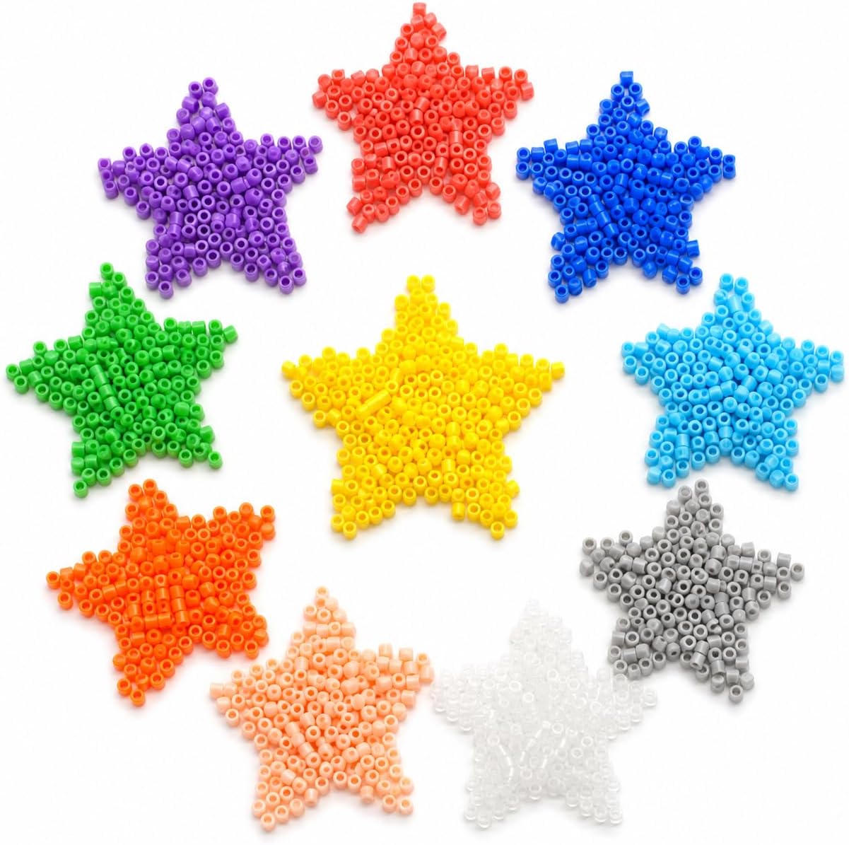 Fuse Beads Bulk Refill Pack, 5mm Melty Beads Kit for Pixel Art Crafts, Iron Beads Compatible with Perler Pegboards, Melting Beads Creative Holiday Birthday Gifts (2000, Black&White)