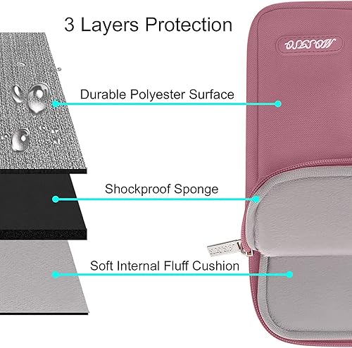 Vista 19 de MOSISO Funda vertical de poliéster con bolsillo para laptop de 15 pulgadas, para MacBook Air 15 M4 A3241, M3 A3114 y M2 A2941 de 2025, 2024 y 2023
