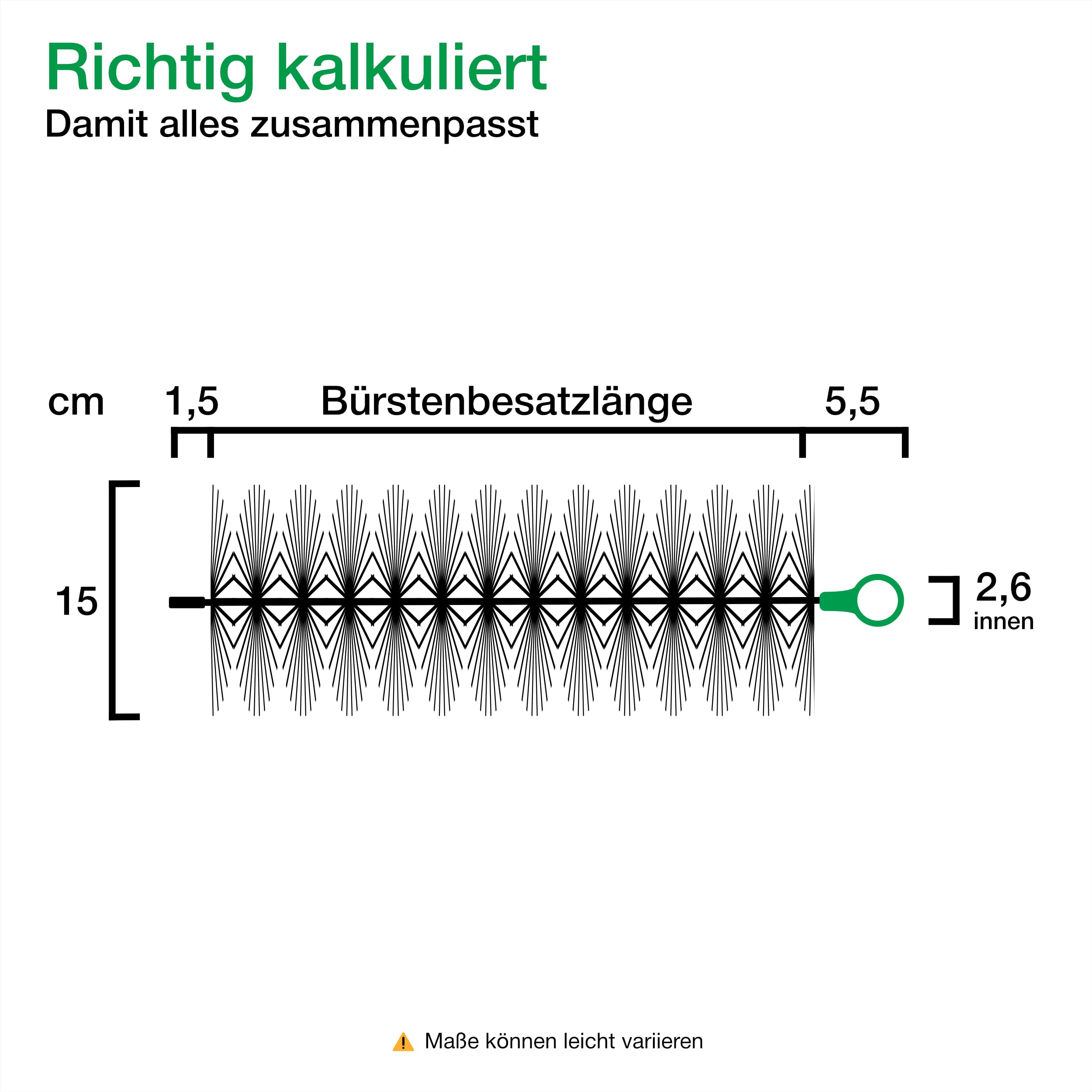 Wagner Green 24 Stück Filterbürsten, für Ihren Teichfilter und Koi Teich Filter (80x15 cm)