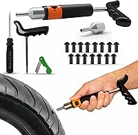 Vista 9 de GRAND PITSTOP Kit de reparación de pinchazos de neumáticos de 22 piezas con alicates plegables multifuncionales compatibles para automóvil