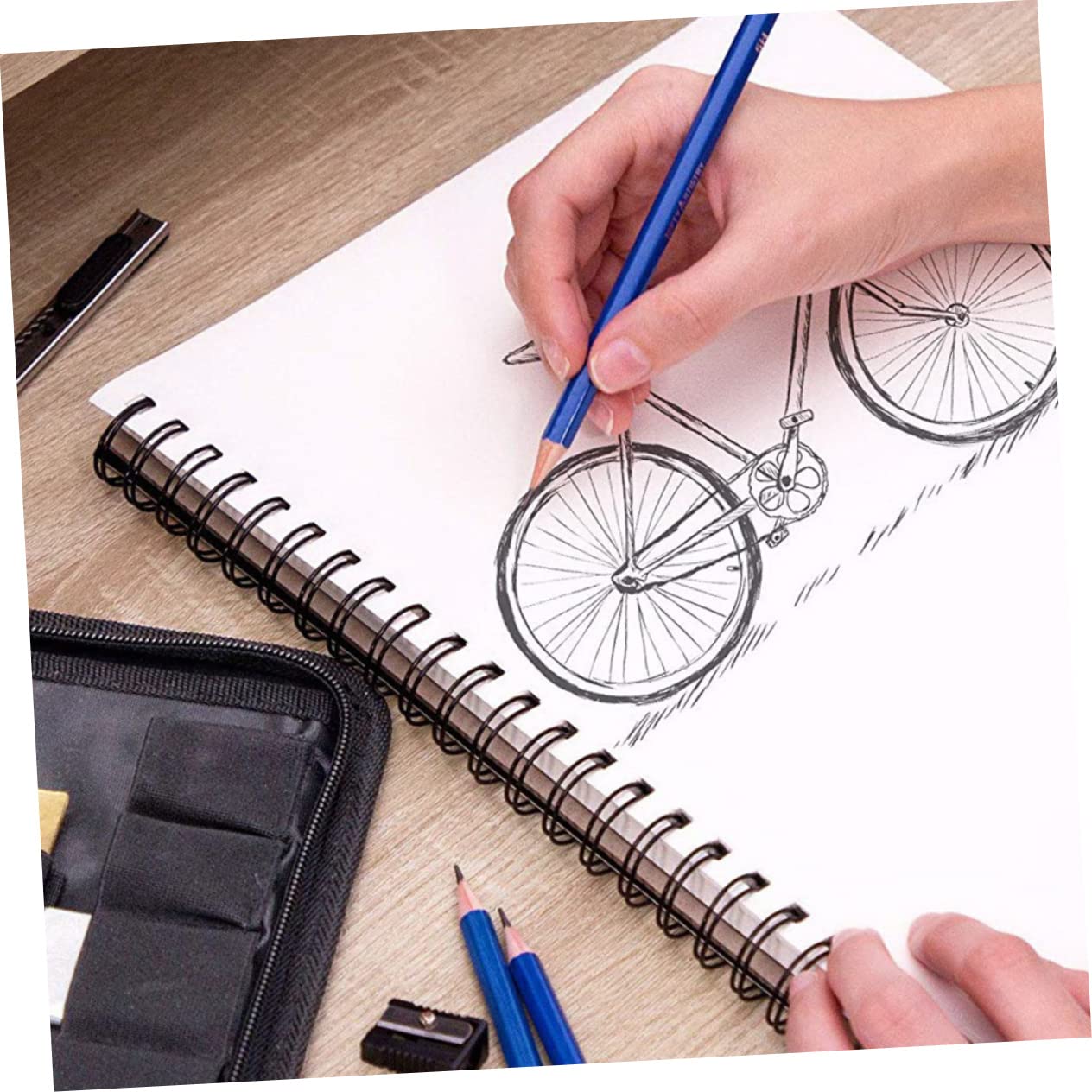 Set di Matite da Disegno 72 Pezzi per Ragazzo Ragazza e Studenti | Legno, Colori Vividi, per Scrapbook e Album da Colorare Adulti, Uso Sicuro
