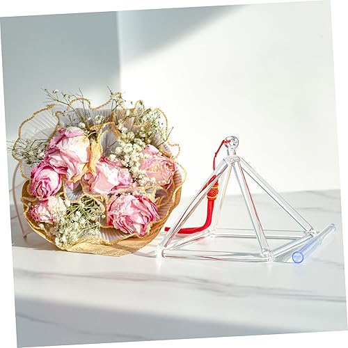 Miniatura 2 de ERINGOGO 1 juego pirámide de cristal que canta pirámide con el golpeador vibración, cuenco de sanación de sonido, pirámide de meditación,