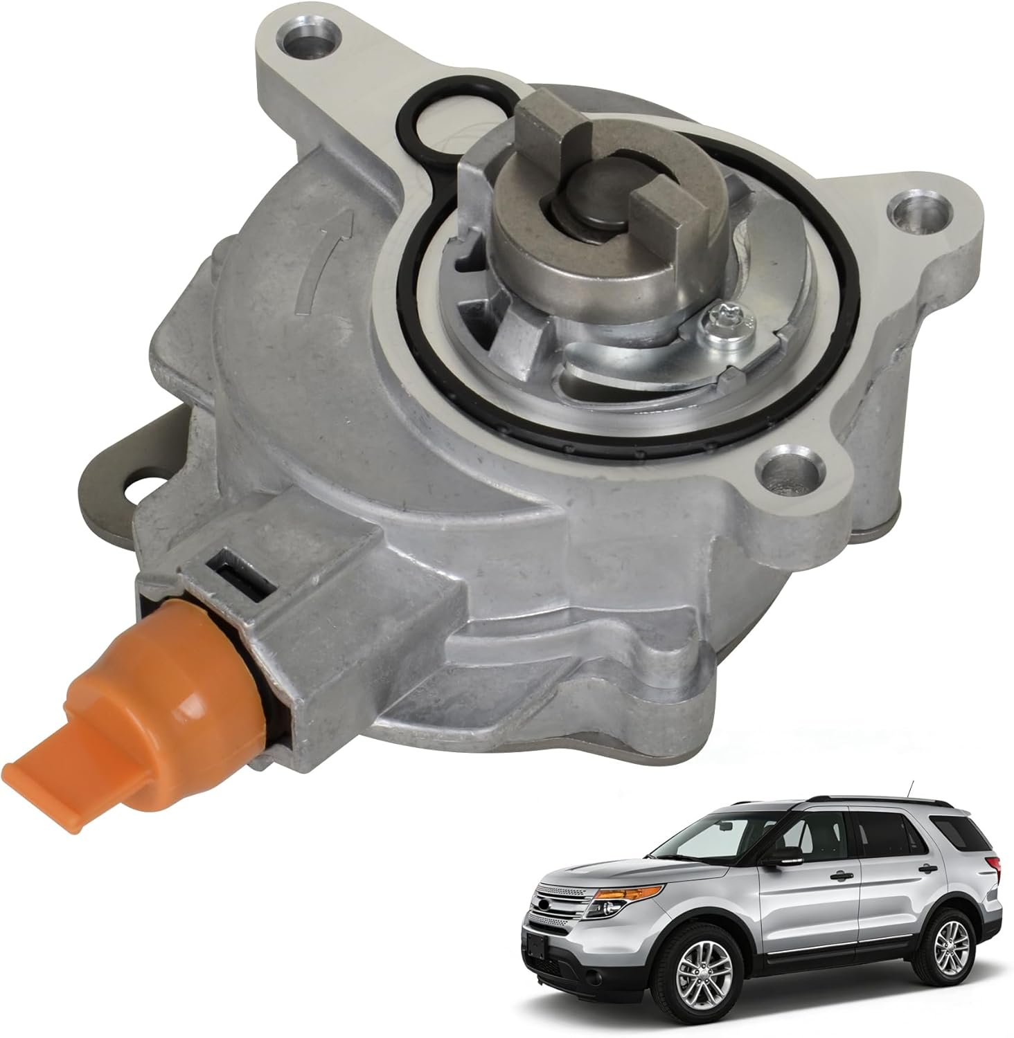 Brake Vacuum Pump 724807650 Compatible with Ford Escape Edge Explorer Focus Fusion Mustang Taurus, Lincoln MKZ MKT MKC MKX, Land Rover LR2 4Cyl 2.0L Replace OE LR025601 LR039592 BB5Z2A451C