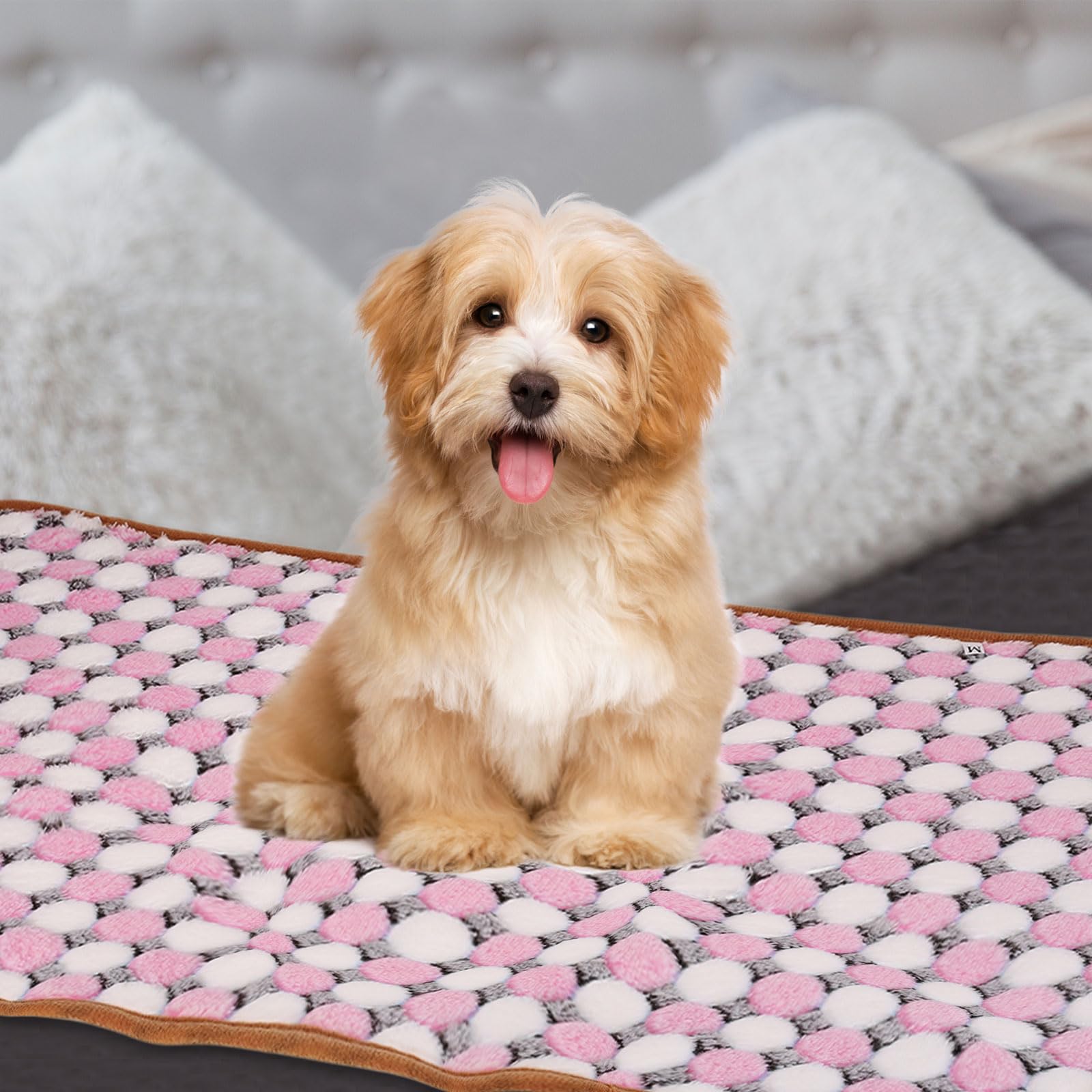 Couverture pour animal plaid flanelle douce tapis protection meuble résistant rayures 53cm