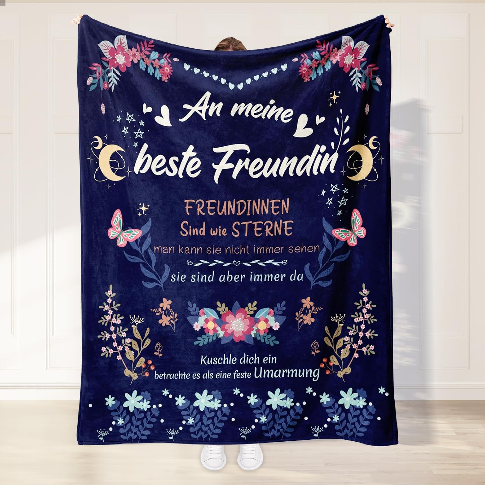 Gifts for Girlfriend Best Friend Blanket Flannel Blanket Fluffy Gifts for Best Friends Birthday Gift for My Best Friends Sisters 130x150cm