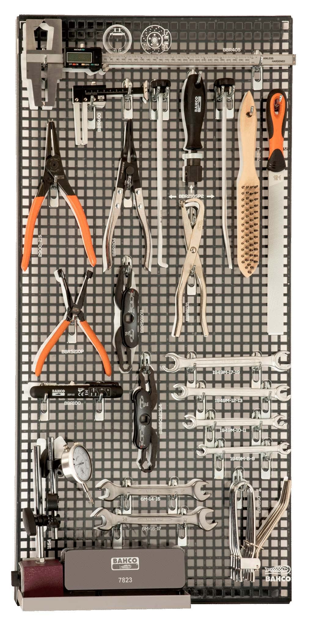 Panel de herramientas c/composición auto 32 piezas