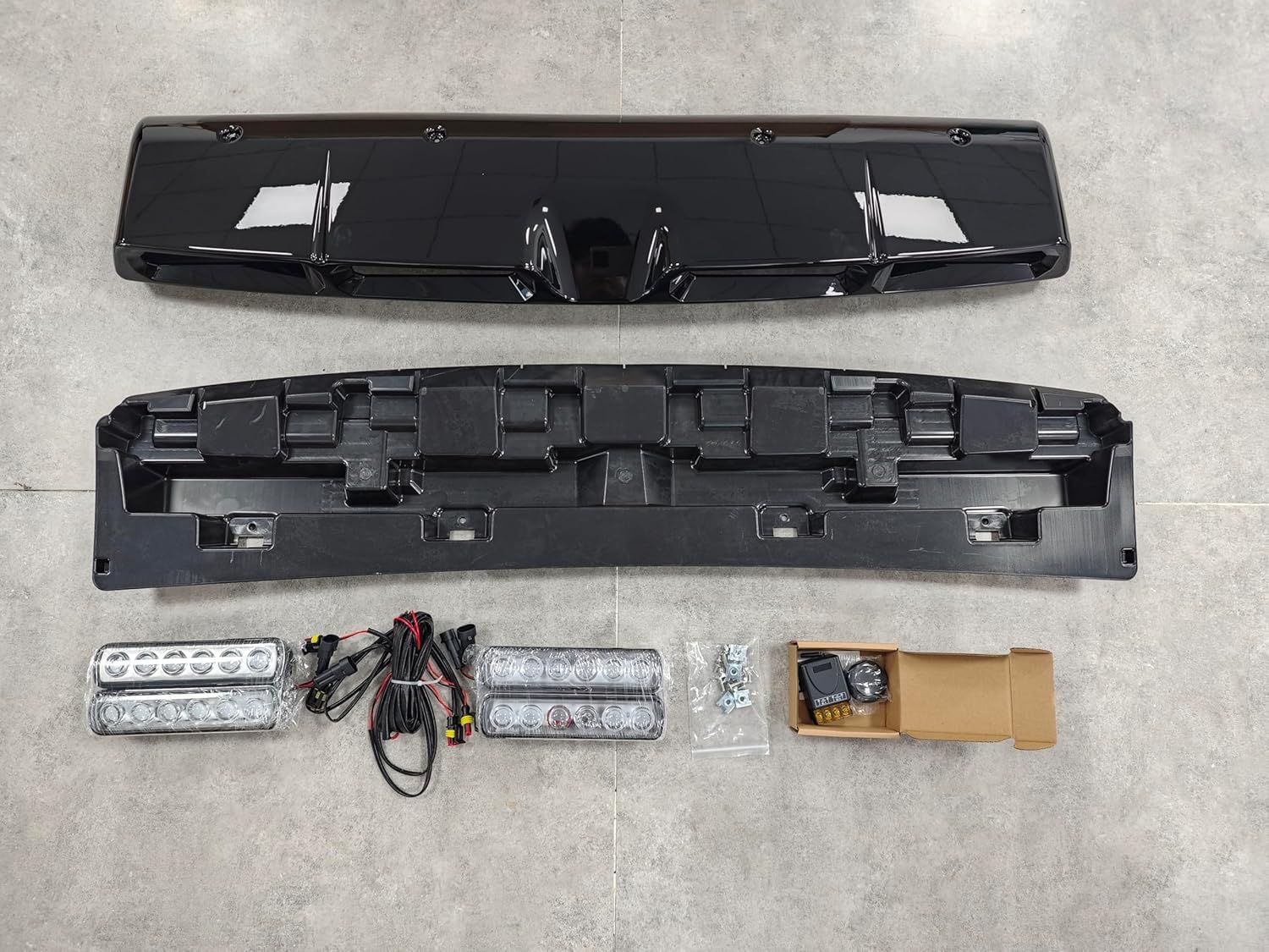 Gloss Black Roof Top Light Lamp Bar LED DRL Fit for Ford Ranger T9 P703 2023 2024 2025 White Cold Light