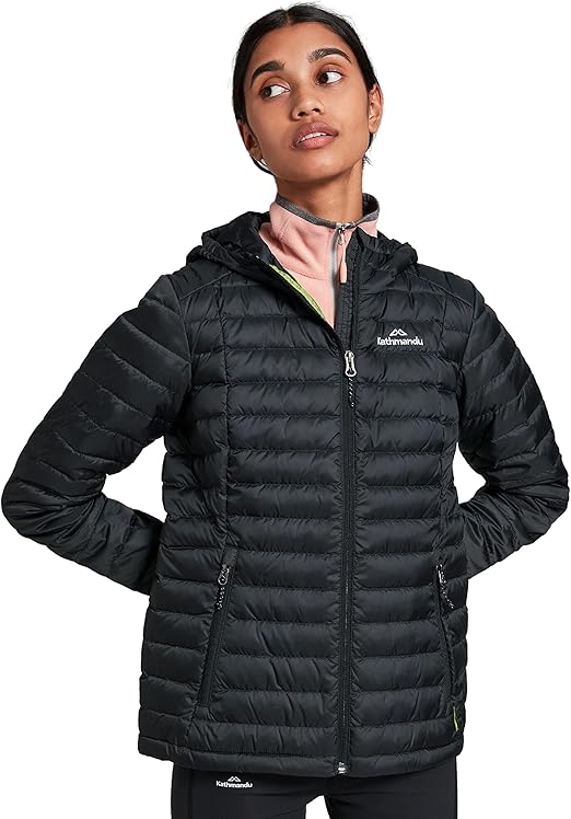 Kathmandu Heli Women's 600 Fill Hooded Lightweight Down Jacket : Amazon.co.uk: Clothing